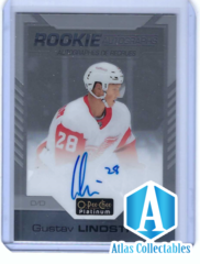 2020-21 O-Pee-Chee Platinum ROOKIE Autograph GUSTAV LINDSTROM Auto